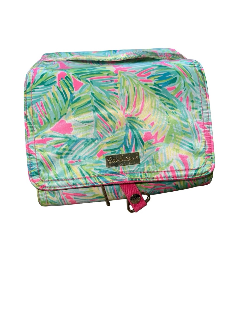 Lilly Pulitzer tropical storm hanging travel case